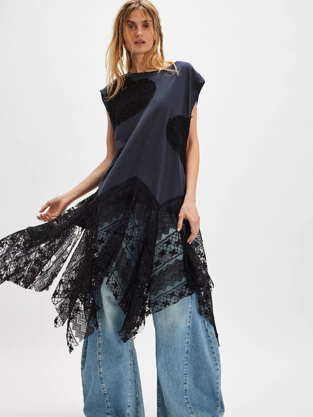 Free People Tricia Fix Heart Maxi Tee - NWT (Size M)